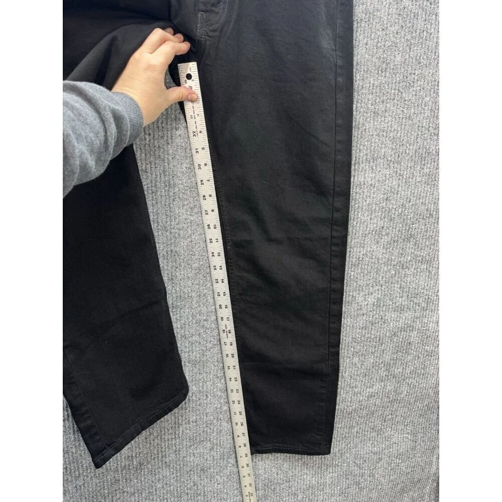 Levis 505 Jeans Men’s 32x30 Black Regular Straight Leg Denim Stretch Cotton